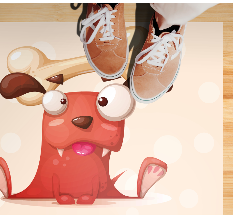 Veselé štěně Vinylový koberec do školky - TenStickers