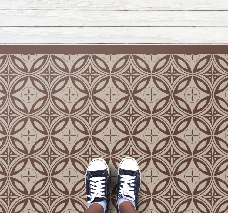 Vintage styl cementový vzor dlaždice koberec - TenStickers