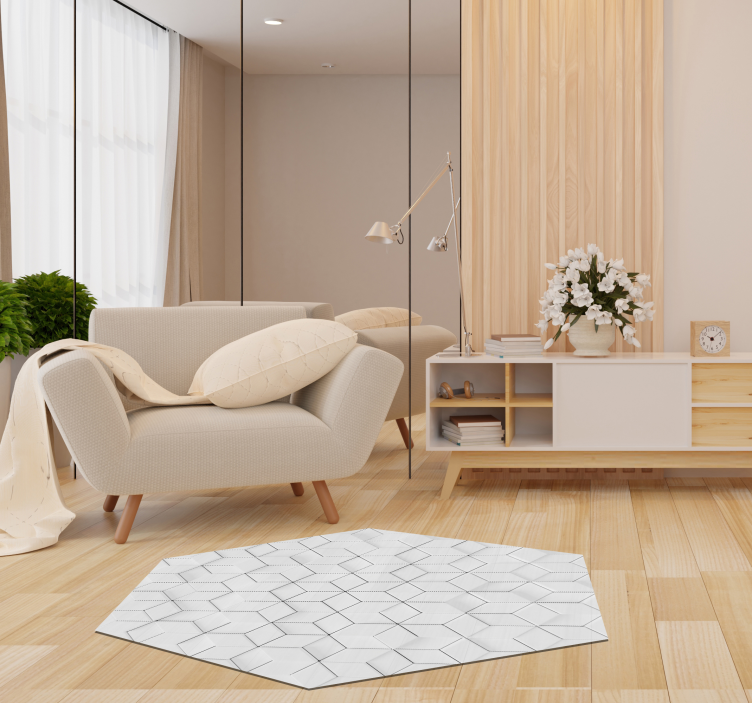 Vinyl geometrický reliéfní efekt - TenStickers