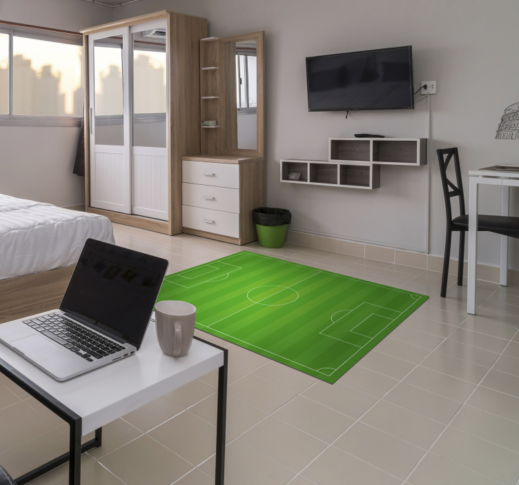 Vinyl koberec fotbalové hřiště teen - TenStickers