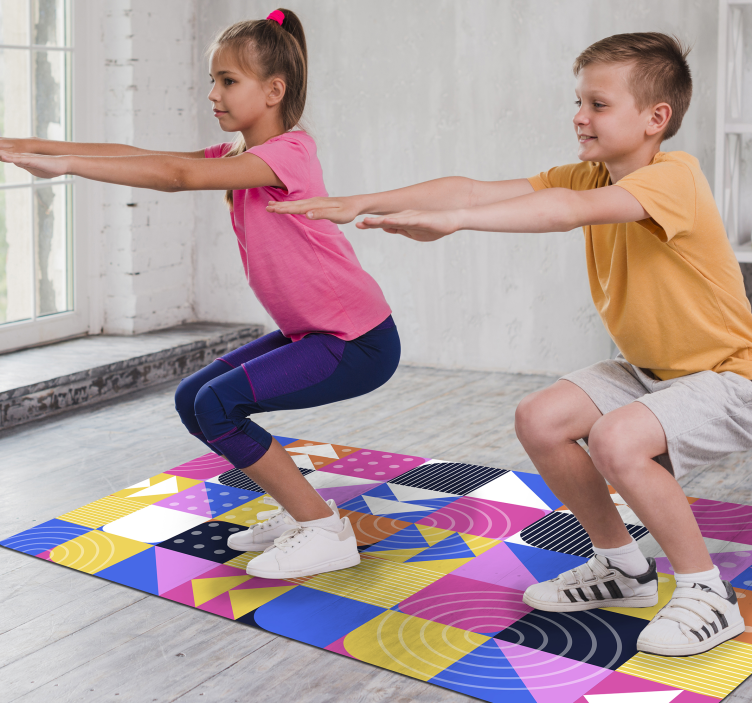 Vinyl koberec ve stylu mozaiky - TenStickers