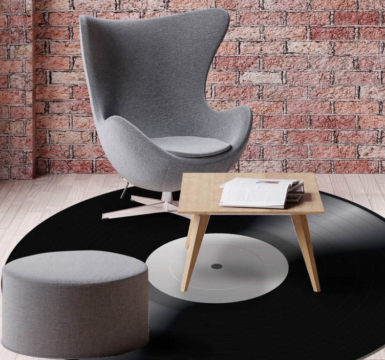 Vinyl záznam vinobraní vinyl koberec - TenStickers