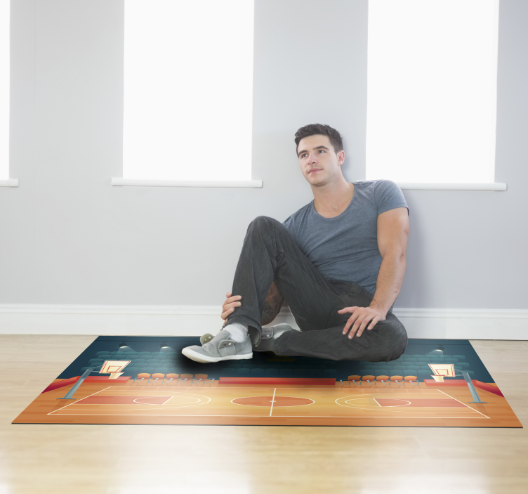 Vinylový koberec basketbalové hřiště s názvem - TenStickers