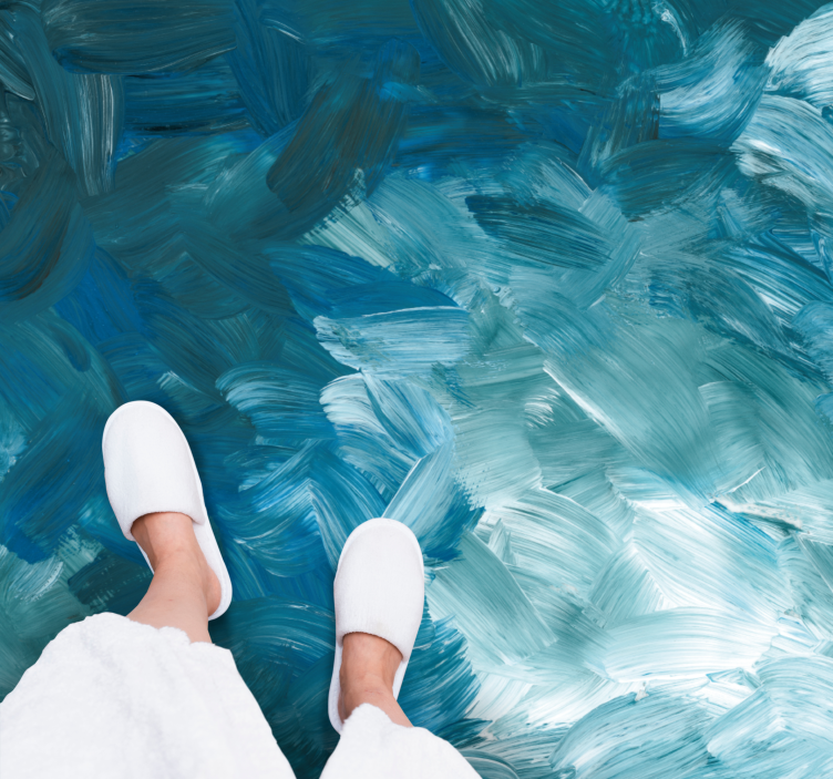 Vinylový koberec oceánské štětce - TenStickers