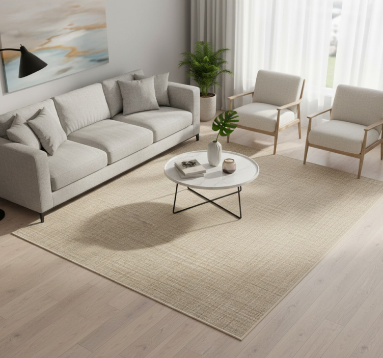 Vinylový koberec s efektem béžové látky - TenStickers