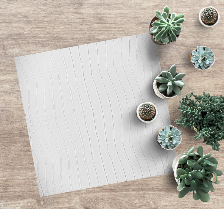 Vinylový koberec s texturou kůže bílého krokodýla - TenStickers