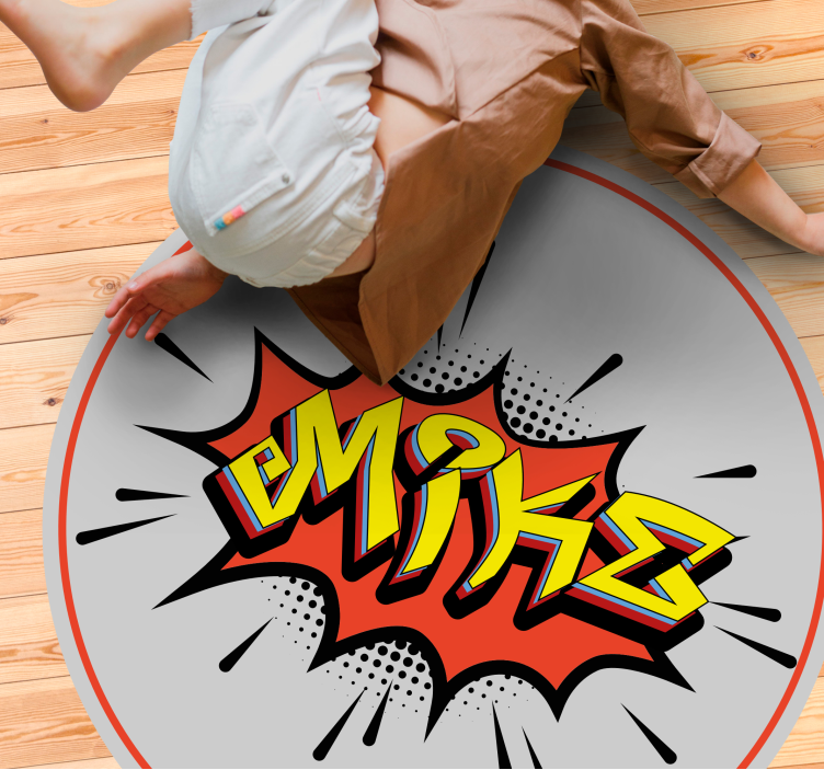 Exploze jmen Vinylový koberec se jmény - TenStickers