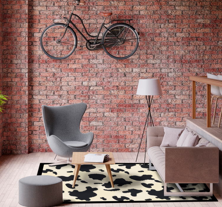 Vzor hovězí kůže Vinylový koberec se zvířecím potiskem - TenStickers