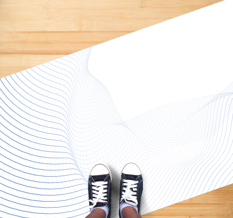 Vzor vln tekutiny Moderní vinylový koberec - TenStickers