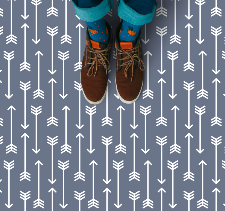 Vzory šipek Pruhovaný vinylový koberec - TenStickers