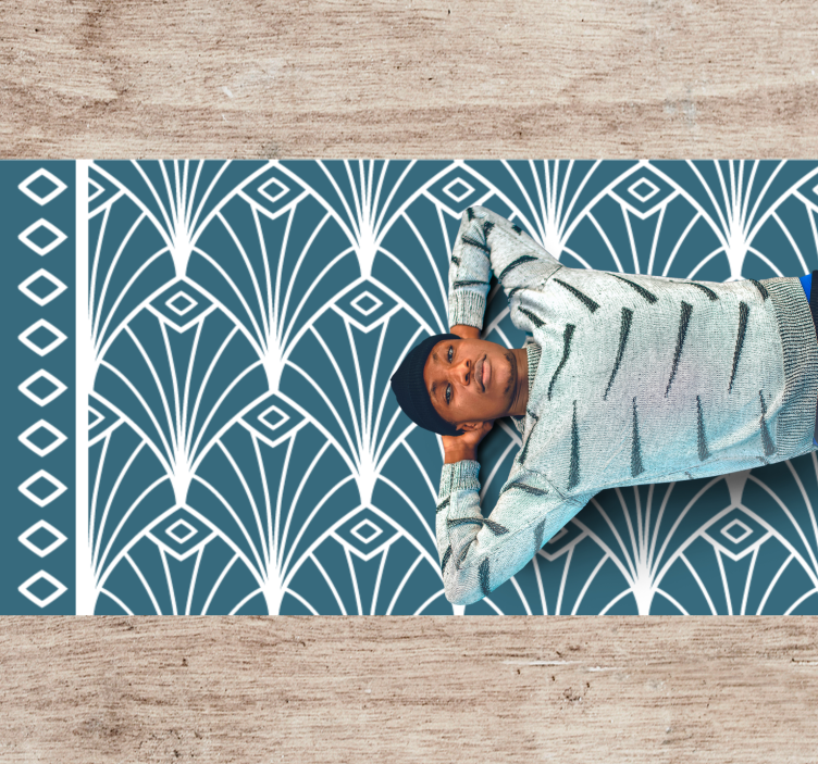 Vzory ve stylu art deco Ostatní Vinylový koberec - TenStickers