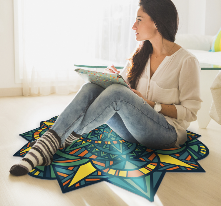 úžasný zen mandala styl vinyl koberec - TenStickers