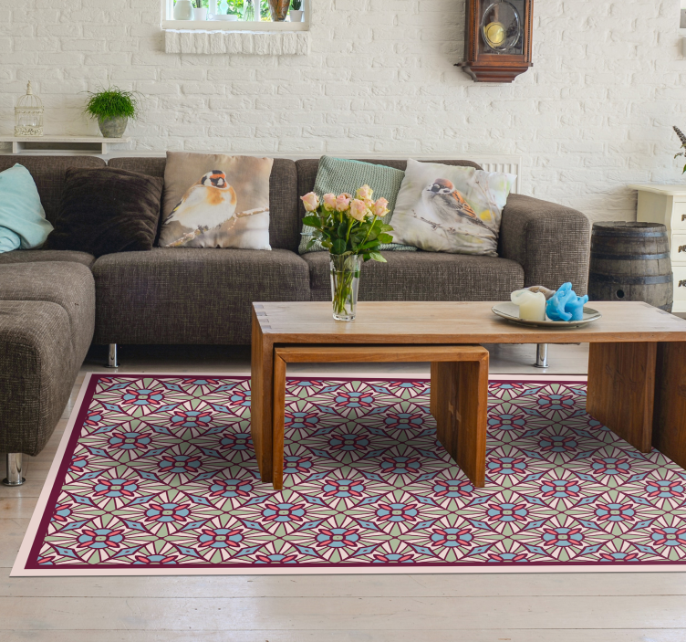 živá kompozice Vinylový koberec obývací pokoj - TenStickers