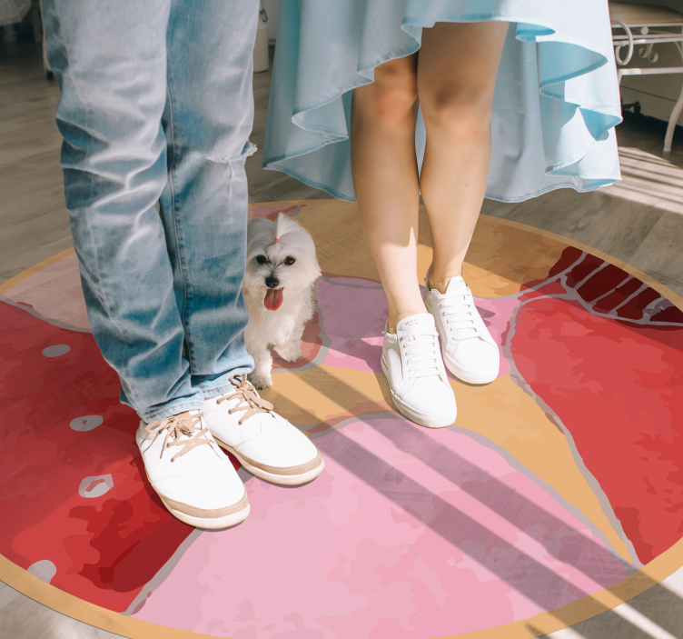 živé květinové motivy Vinylový koberec ve vstupní hale - TenStickers