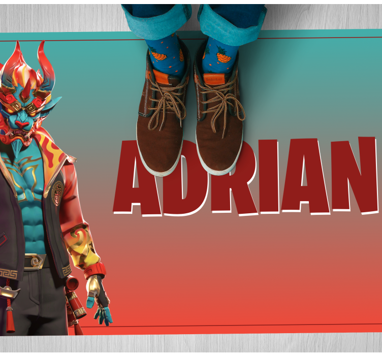 Herní postava se jménem Vinylový koberec pro teenagery - TenStickers