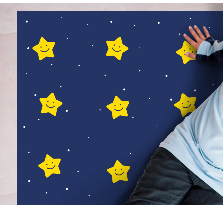 žluté hvězdičky pro dětský koberec do ložnice - TenStickers