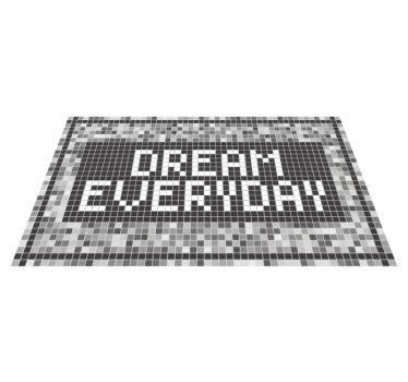 Motivační citát vinyl koberec - TenStickers