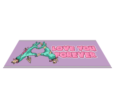 Krvavé ruce vinylový koberec - TenStickers