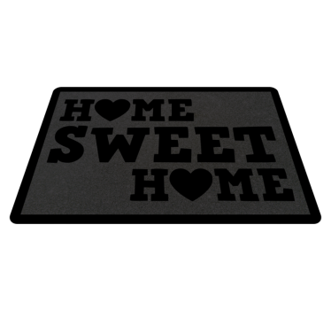 Domov sladký domov Vinylový koberec s frázemi - TenStickers