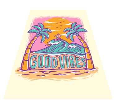Hippie retro koberec - TenStickers