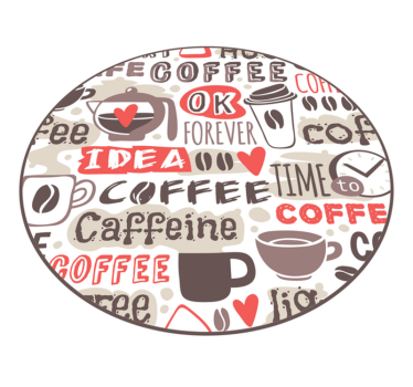 Vinylové koberce s motivem kávy - TenStickers