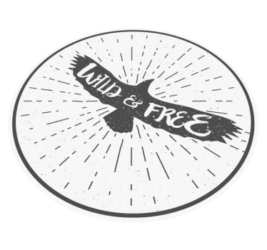 Wild&free kruh Vinylový koberec s frázemi - TenStickers