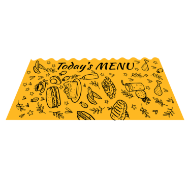 Dnešní téma menu Vinylový koberec s frázemi - TenStickers