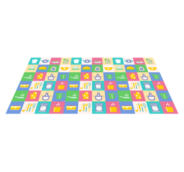 Nádobí kuchyňské podlahy - TenStickers