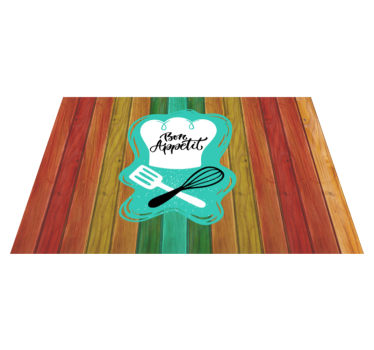 Bon appetit znak Vinylový koberec s frázemi - TenStickers