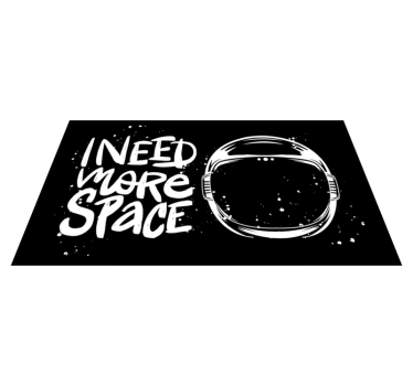 Potřebuji prostor Vinylový koberec s frázemi - TenStickers
