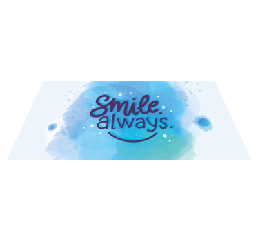 Vždy se usmívej Vinylový koberec s frázemi - TenStickers