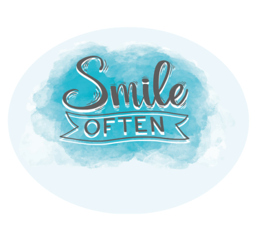 často se usmívejte Vinylový koberec s frázemi - TenStickers