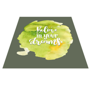 Důvěra v aspirace Vinylový koberec s frázemi - TenStickers