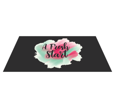 Nový začátek Vinylový koberec s frázemi - TenStickers