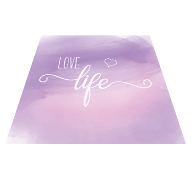 Vážit si existence Vinylový koberec s frázemi - TenStickers