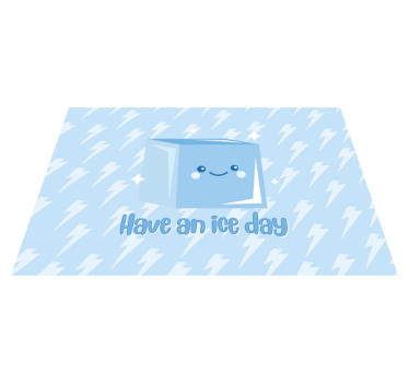 Kostky ledu zábavné citace design koberce na míru - TenStickers