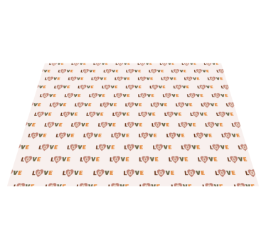 Vzor lásky Vinylový koberec s frázemi - TenStickers
