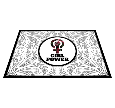Prohlášení o dívčí síle Vinylový koberec s frázemi - TenStickers