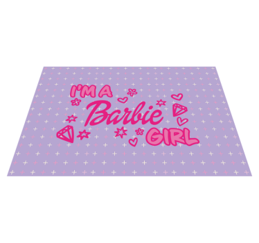 Im a barbie girl citovat koberečky na míru - TenStickers