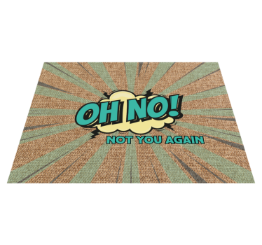 Ach zase ne Vinylový koberec s frázemi - TenStickers