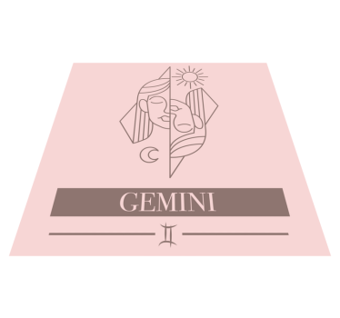 Design s motivem gemini Vinylový koberec s frázemi - TenStickers