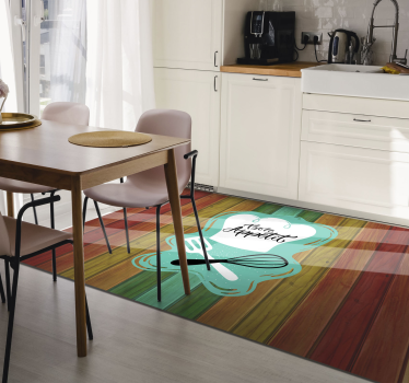 Bon appetit znak Vinylový koberec s frázemi - TenStickers