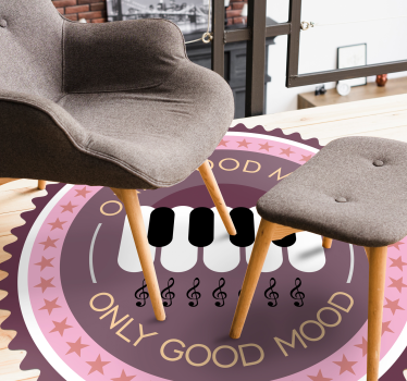 Hudební zlepšovač nálady Vinylový koberec s frázemi - TenStickers