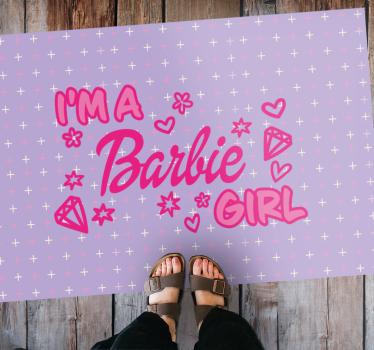 Im a barbie girl citovat koberečky na míru - TenStickers