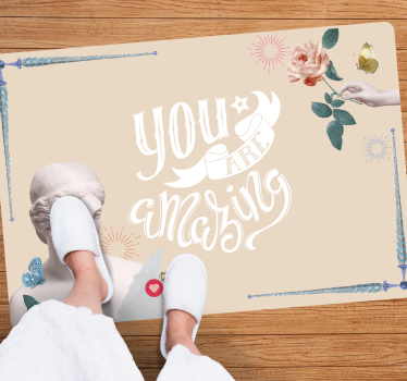 Jsi úžasný/á Vinylový koberec s frázemi - TenStickers