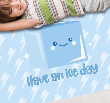 Kostky ledu zábavné citace design koberce na míru - TenStickers