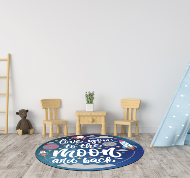 Kruhový design nebeské jesličky Vinylový koberec s frázemi - TenStickers