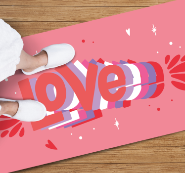 Skvělý milostný dopis Vinylový koberec s frázemi - TenStickers
