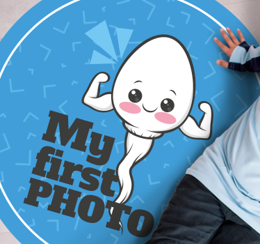 Moje první fotka Vinylový koberec s frázemi - TenStickers