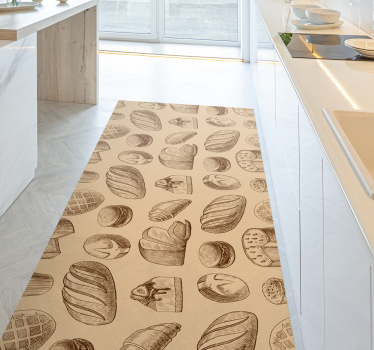 Pekárna design kuchyňské podlahy - TenStickers